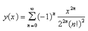 <strong>The solution of the initial-value problem is called a Bessel function of order 0.Solve the initial - value problem to find a power series expansion for the Bessel function.</strong> A) B) C) D) E)