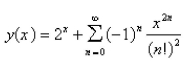<strong>The solution of the initial-value problem is called a Bessel function of order 0.Solve the initial - value problem to find a power series expansion for the Bessel function.</strong> A) B) C) D) E)