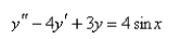 Solve the differential equation using the method of variation of parameters. Select the correct Answer