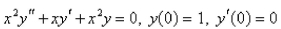 The solution of the initial-value problem is called a Bessel function of order 0.Solve the initial - value problem to find a power series expansion for the Bessel function.