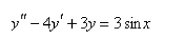 Solve the differential equation using the method of variation of parameters.