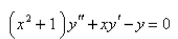 Use power series to solve the differential equation.Select the correct Answer