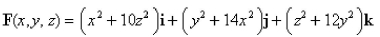 Calculate the work done by the force field when a particle moves under its influence around the edge of the part of the sphere that lies in the first octant, in a counterclockwise direction as viewed from above.