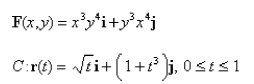 Find a function such that and use it to evaluate along the given curve C.