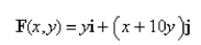 Find a function such that and use it to evaluate along the given curve C. C is the upper semicircle that starts at (1, 2) and ends at (5, 2).