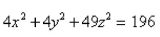 Use Stokes' Theorem to evaluate is the part of the ellipsoid lying above the xy-plane and oriented with normal pointing upward.