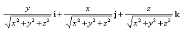 <strong>Select the correct Answer for each question. Find the gradient vector field of </strong> A) B) C) D) E)