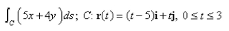 <strong>Select the correct Answer for each question. Evaluate the line integral over the given curve C. </strong> A) B) C) D)