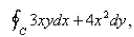 <strong>Select the correct Answer for each question. Use Green's Theorem to evaluate the line integral along the positively oriented closed curve where C is the triangle with vertices </strong> A)6 B)60 C)30 D)66