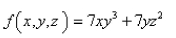 Find the gradient vector field of the scalar function f.(That is, find the conservative vector field F for the potential function f of F.)