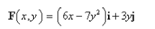 Use Green's Theorem to find the work done by the force in moving a particle in the positive direction once around the triangle with vertices and Select the correct Answer