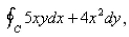 Use Green's Theorem to evaluate the line integral along the positively oriented closed curve C. where C is the triangle with vertices