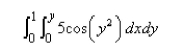 Calculate the iterated integral.