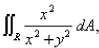 Evaluate the integral where R is the annular region bounded by the circles by changing to polar coordinates.