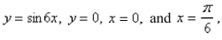 Find the mass and the center of mass of the lamina occupying the region R, where R is the region bounded by the graphs of and having the mass density
