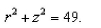 Identify the surface with equation
