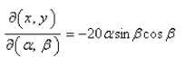 <strong>Select the correct Answer for each question. Find the Jacobian of the transformation. </strong> A) B) C) D) E)