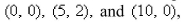 <strong>Select the correct Answer for each question. Find the mass and the center of mass of the lamina occupying the region R, where R is the triangular region with vertices and having the mass density </strong> A) B) C) D)