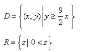 <strong>Select the correct Answer: for each question. Find the domain and range of the function </strong> A) B) C) D)