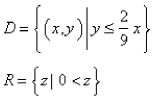 <strong>Select the correct Answer: for each question. Find the domain and range of the function </strong> A) B) C) D)
