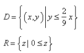 <strong>Select the correct Answer: for each question. Find the domain and range of the function </strong> A) B) C) D)