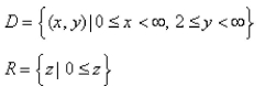 <strong>Select the correct Answer: for each question. Find the domain and range of the function </strong> A) B) C) D)