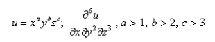 <strong>Select the correct Answer: for each question. Find the indicated partial derivative. </strong> A) B) C) D) E)