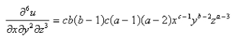 <strong>Select the correct Answer: for each question. Find the indicated partial derivative. </strong> A) B) C) D) E)