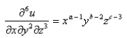 <strong>Select the correct Answer: for each question. Find the indicated partial derivative. </strong> A) B) C) D) E)