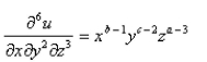<strong>Select the correct Answer: for each question. Find the indicated partial derivative. </strong> A) B) C) D) E)