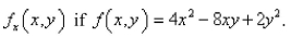 Use the definition of partial derivatives as limits to find  