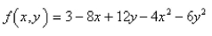 At what point is the following function a local maximum?  
