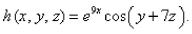 Find   for the function   Select the correct Answer