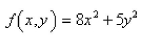 At what point is the following function a local minimum? Select the correct Answer