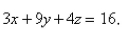 Find the shortest distance from the point to the plane Select the correct Answer