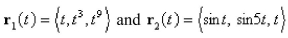 The curves intersects at the origin.Find their angle of intersection correct to the nearest degree.