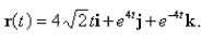A particle moves with position function Find the acceleration of the particle.