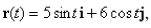 Sketch the curve of the vector function and indicate the orientation of the curve.