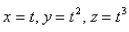 Find equations of the normal plane to at the point (2, 4, 8).