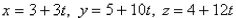 <strong>Select the correct Answer: for each question. Find parametric equations for the tangent line to the curve with parametric equations at the point with </strong> A) B) C) D)