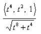 <strong>Select the correct Answer: for each question. Find the unit tangent vector for the curve given by </strong> A) B) C) D) E)None of these