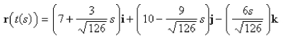 <strong>Select the correct Answer: for each question. Reparametrize the curve with respect to arc length measured from the point where in the direction of increasing . </strong> A) B) C) D) E)