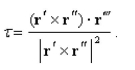 <strong>Select the correct Answer: for each question. The torsion of a curve defined by is given by Find the torsion of the curve defined by </strong> A) B) C) D)