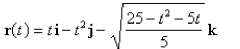 <strong>Select the correct Answer for each question. Find a vector function that represents the curve of intersection of the two surfaces: the top half of the ellipsoid and the parabolic cylinder </strong> A) B) C) D) E)