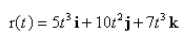<strong>Select the correct Answer for each question. What force is required so that a particle of mass has the following position function?. </strong> A) B) C) D) E)