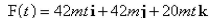 <strong>Select the correct Answer for each question. What force is required so that a particle of mass has the following position function?. </strong> A) B) C) D) E)
