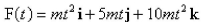 <strong>Select the correct Answer for each question. What force is required so that a particle of mass has the following position function?. </strong> A) B) C) D) E)