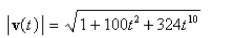 <strong>Select the correct Answer for each question. Find the speed of a particle with the given position function. </strong> A) B) C) D) E)