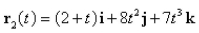 The helix intersects the curve at the point Find the angle of intersection.