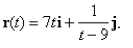 Find the domain of the vector function Select the correct Answer